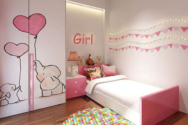 Thiết kế phòng ngủ bé gái 11 tuổi cho mẫu nhà chung cư