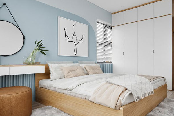 Thiết kế phòng ngủ 9m2 cho vợ chồng theo phong cách hiện đại