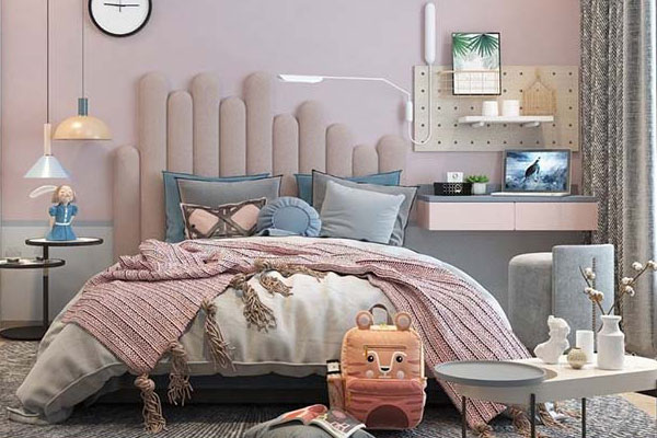 Trang trí phòng ngủ con gái cá tính lựa chọn những gam màu đơn sắc