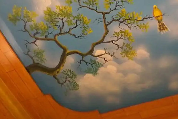 Giấy dán tường hình đám mây, bầu trời dùng để trang trí trần nhà